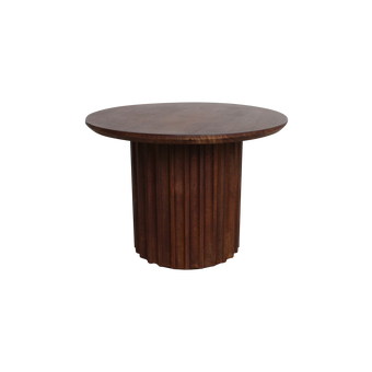 Bullnose bijzettafel bruin 55 cm