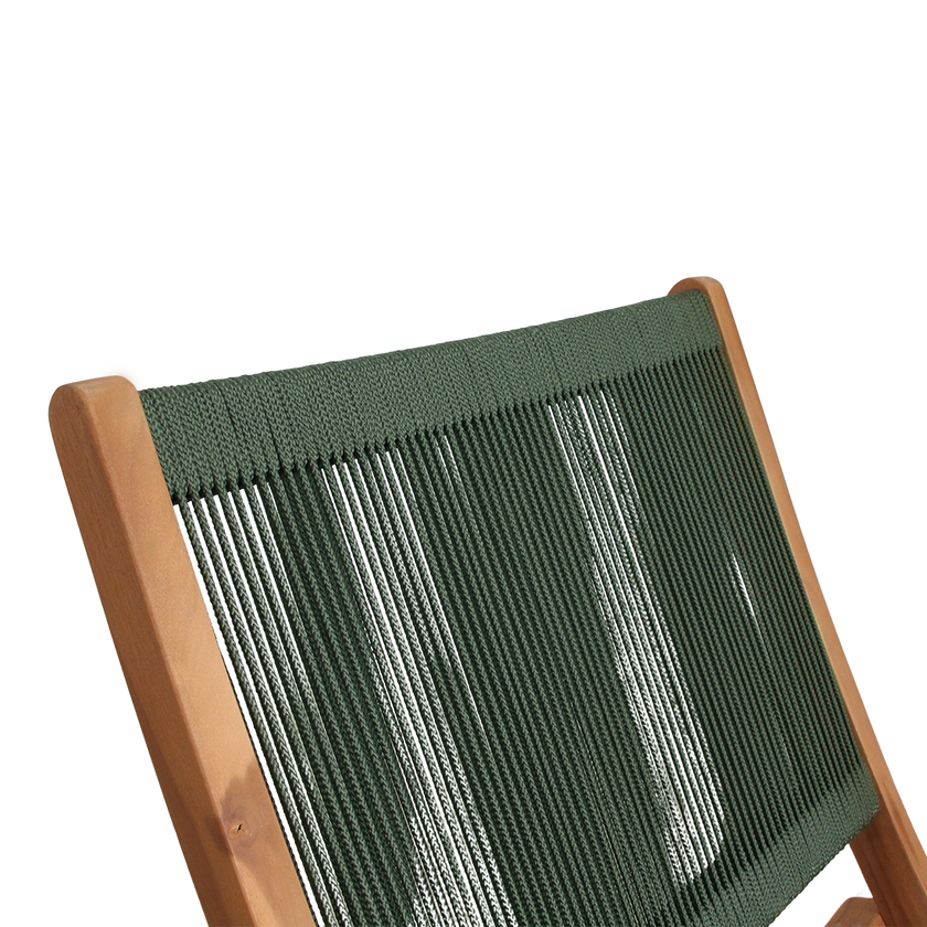 Rope opvouwbare loungestoel groen
