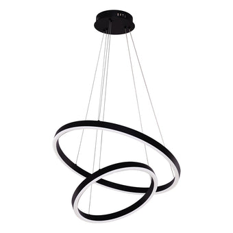 Hanglamp Neo Black | 2-Ring 40+60cm