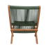 Rope opvouwbare loungestoel groen
