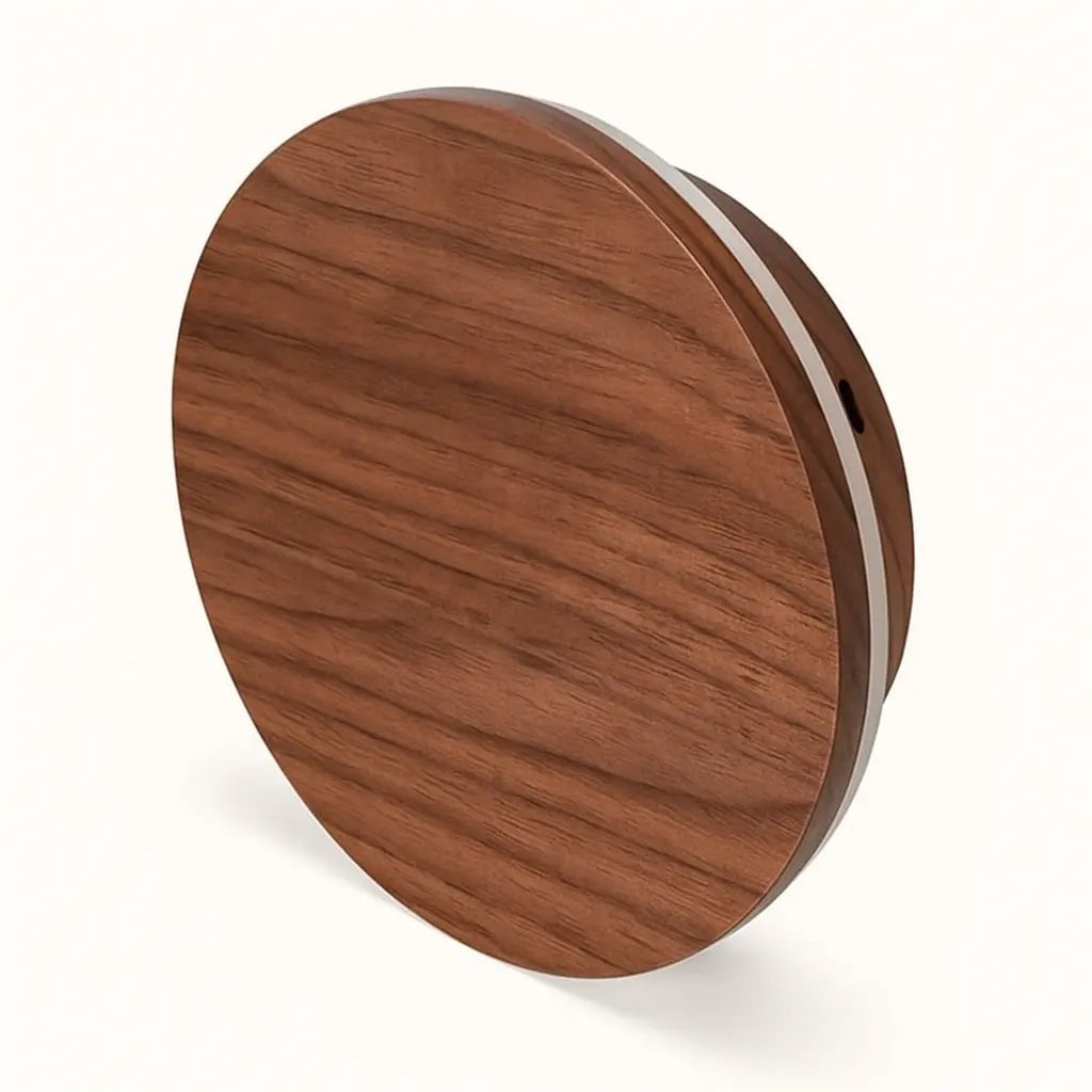 Lou Walnoot Snoerloze Wandlamp | Oplaadbaar en dimbaar met aanraakbediening