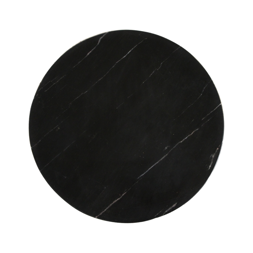 Langkawi bijzettafel marmer zwart - 40x40x50 cm