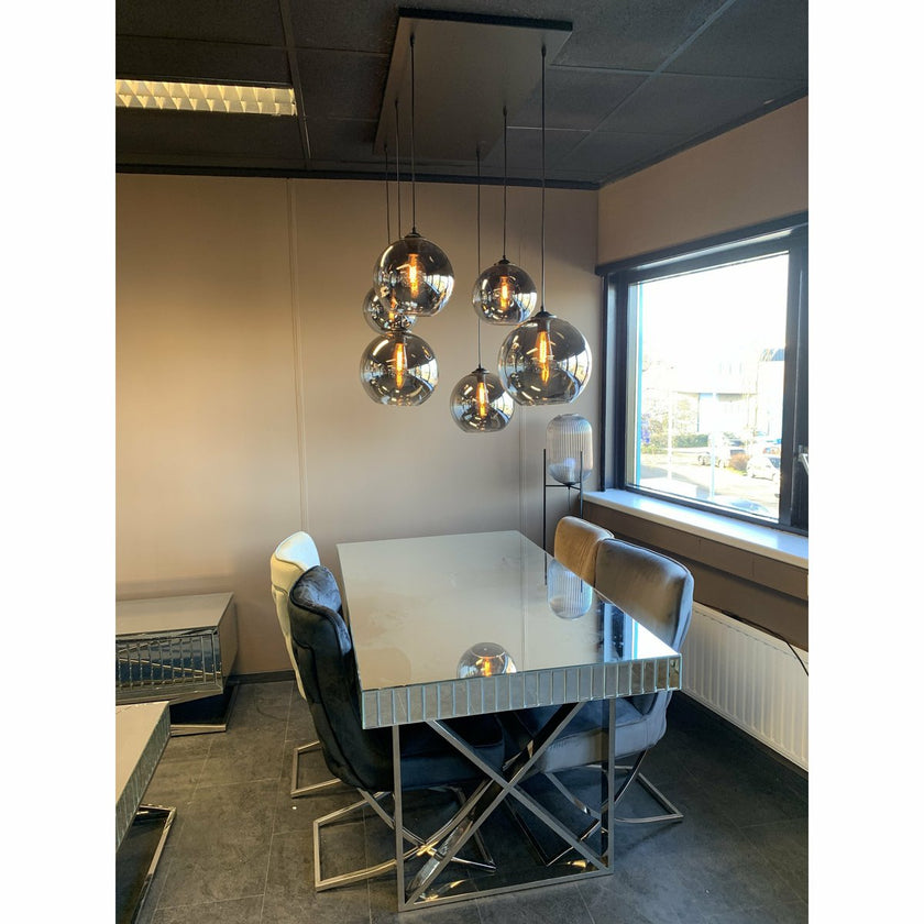 Hanglamp Smoke Glas 6-Licht