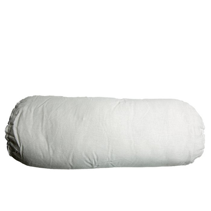 Linnen rolkussen puur wit 60x20
