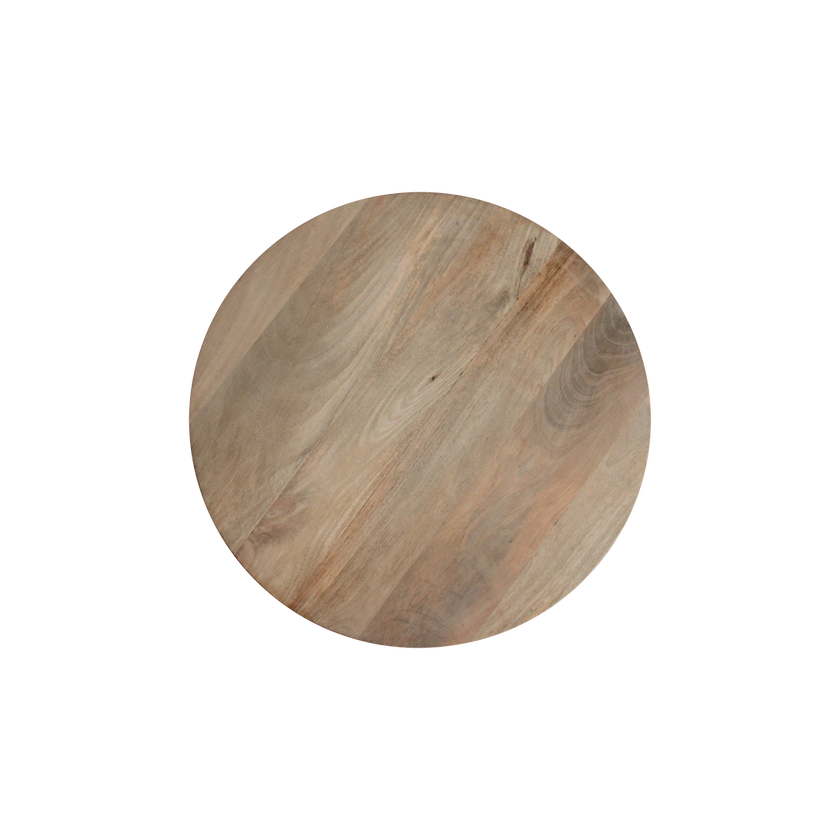 Bullnose bijzettafel naturel 55 cm