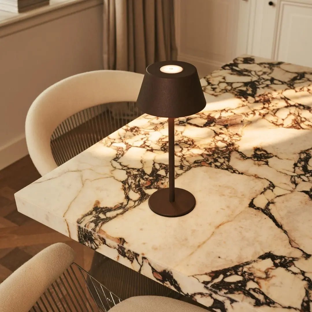 Milou Mokka Bruin Tafellamp zonder Kabel | Modern, design en 3 lichtmodi