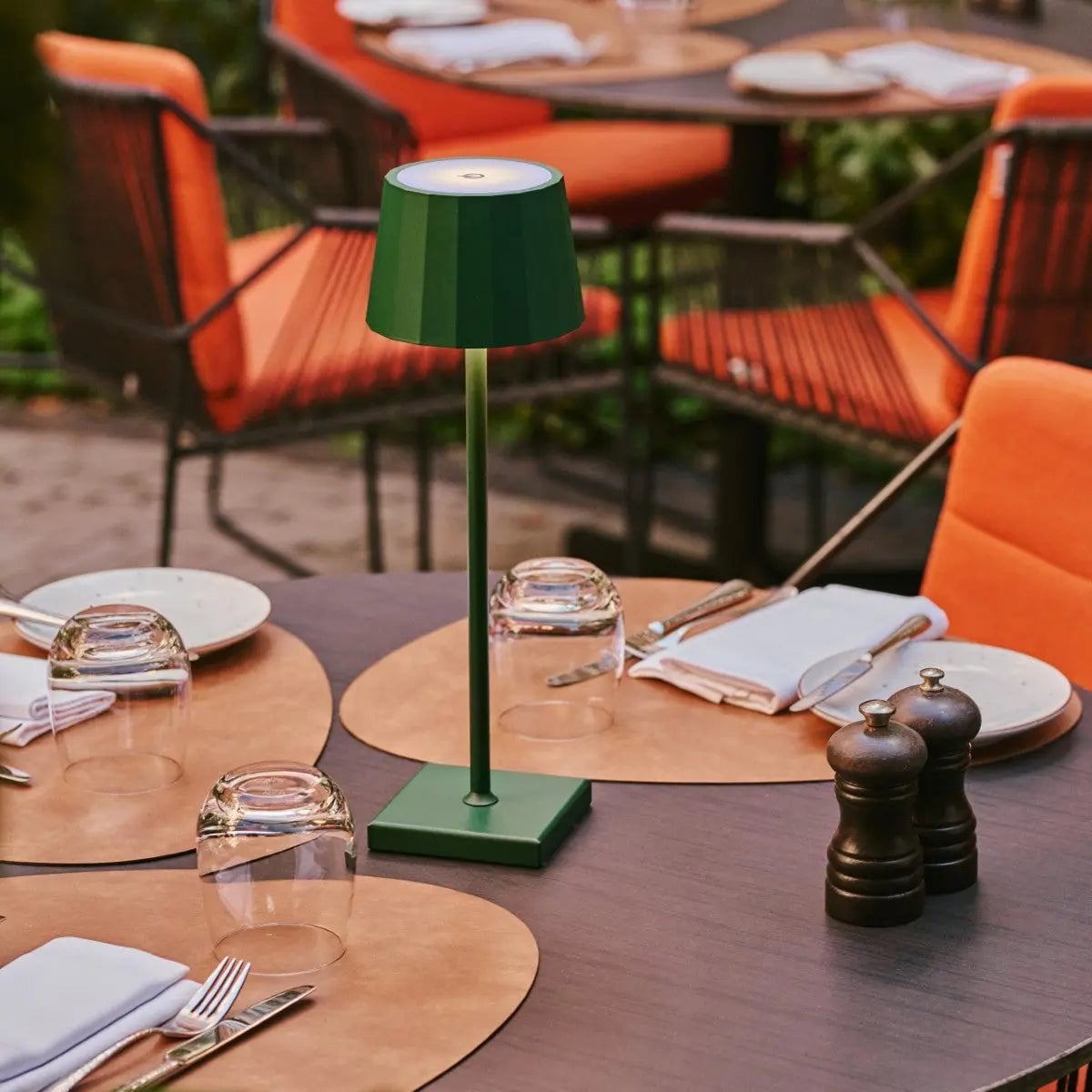 William Pine Green oplaadbare tafellamp | USB-C, dimbaar, batterijduur van 120 uur