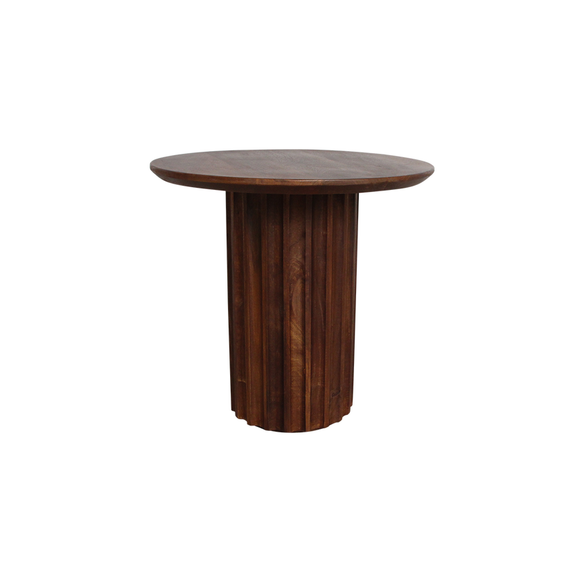 Bullnose bijzettafel bruin 50 cm