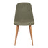Stockholm Eetkamerstoel - Donkergroen, 47x40cm - Set van 2