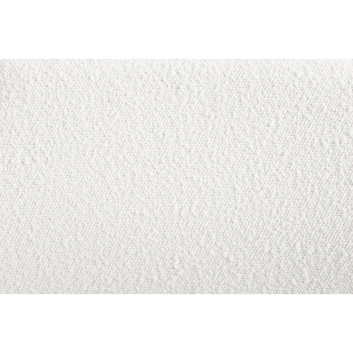 Eetkamerstoel Wit Bouclé met Open Rugleuning – Zwart Sleded Frame - SalesFever - Casanovio