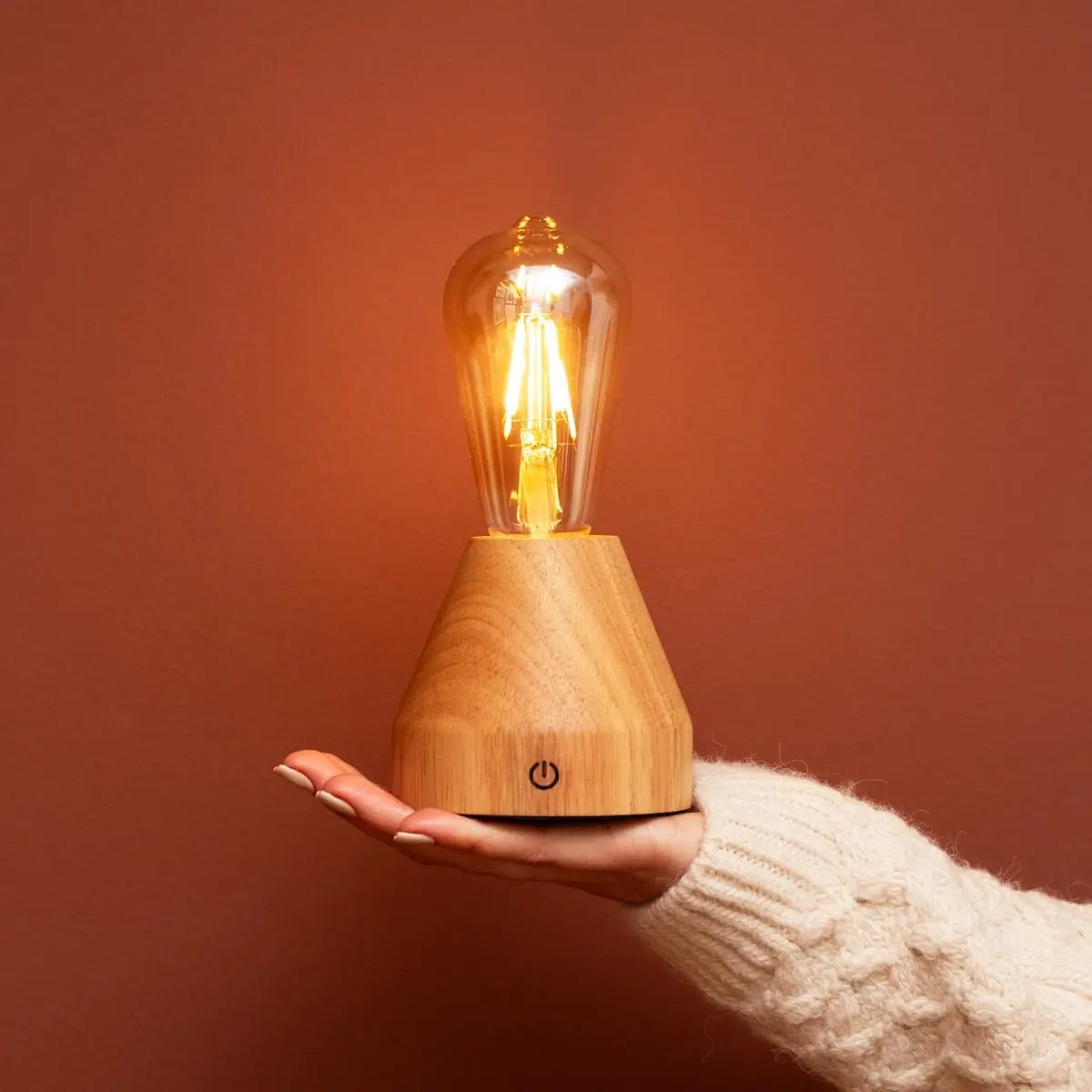 Zavi Lichtbruine Oplaadbare Tafellamp | LED, draadloos en batterijduur van 80 uur