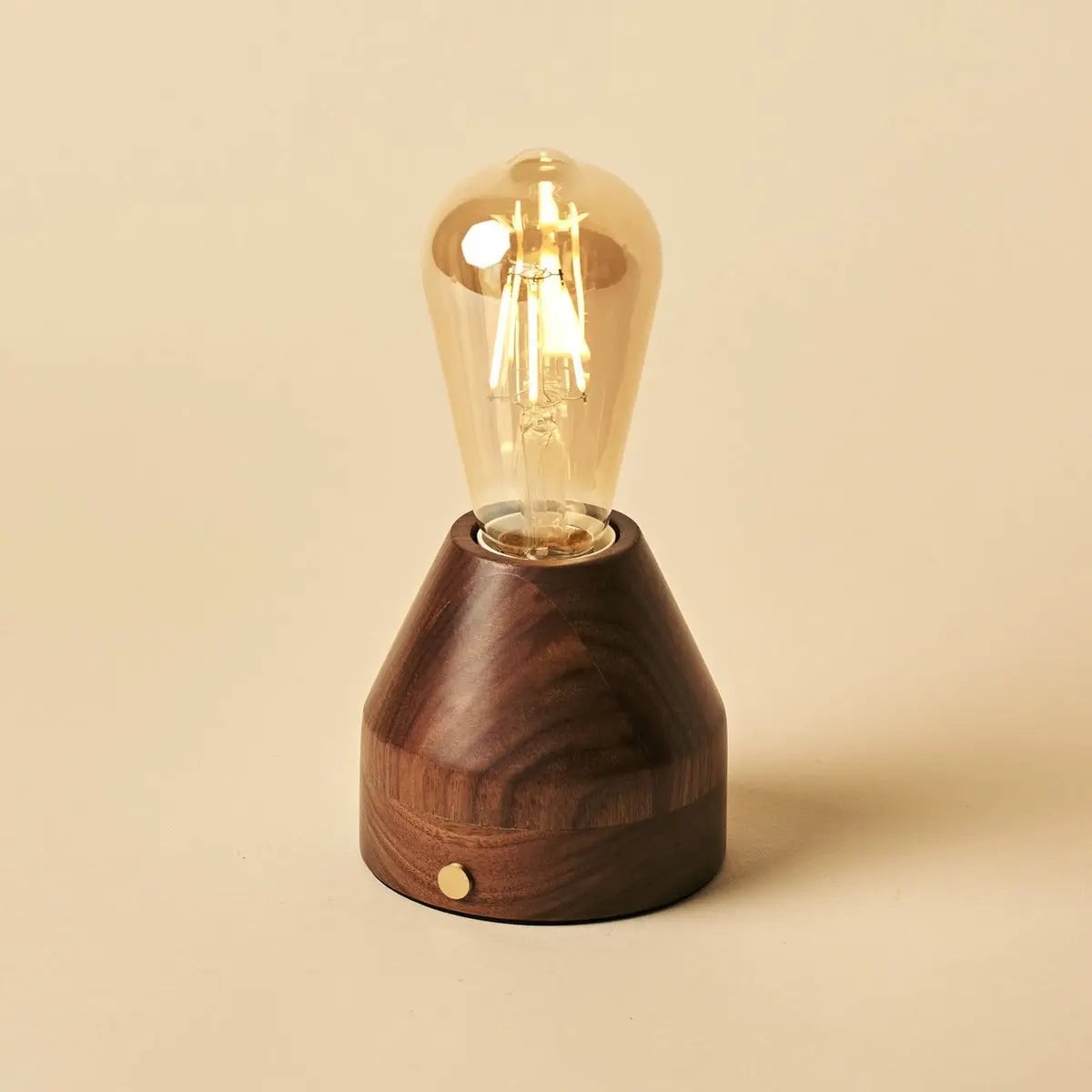 Zavi Walnoot Oplaadbare Tafellamp | LED, draadloos en batterijduur van 80 uur