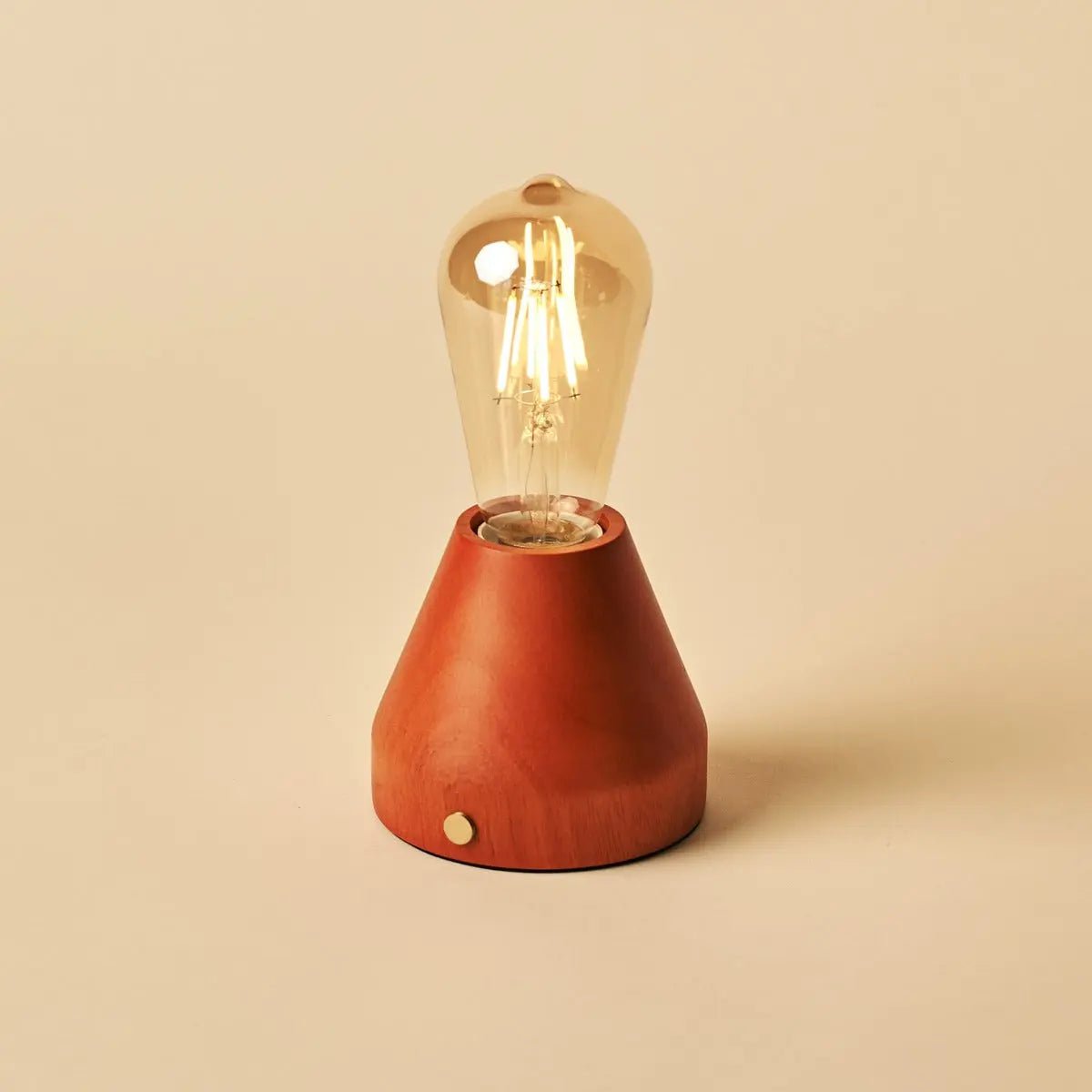 Zavi Kastanjebruine Oplaadbare Tafellamp | LED, draadloos en batterijduur van 80 uur