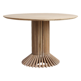 Eiffel teakhouten ronde tafel