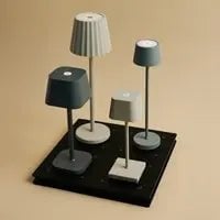 Combiset Professioneel | 4 x De Pijp Mini Mouse Grijs Oplaadbare Tafellampen & 1 x Amstel Oplaadstation