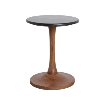 Singapore bijzettafel marmer zwart - 40x40x50 cm