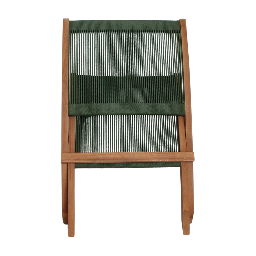 Rope opvouwbare loungestoel groen