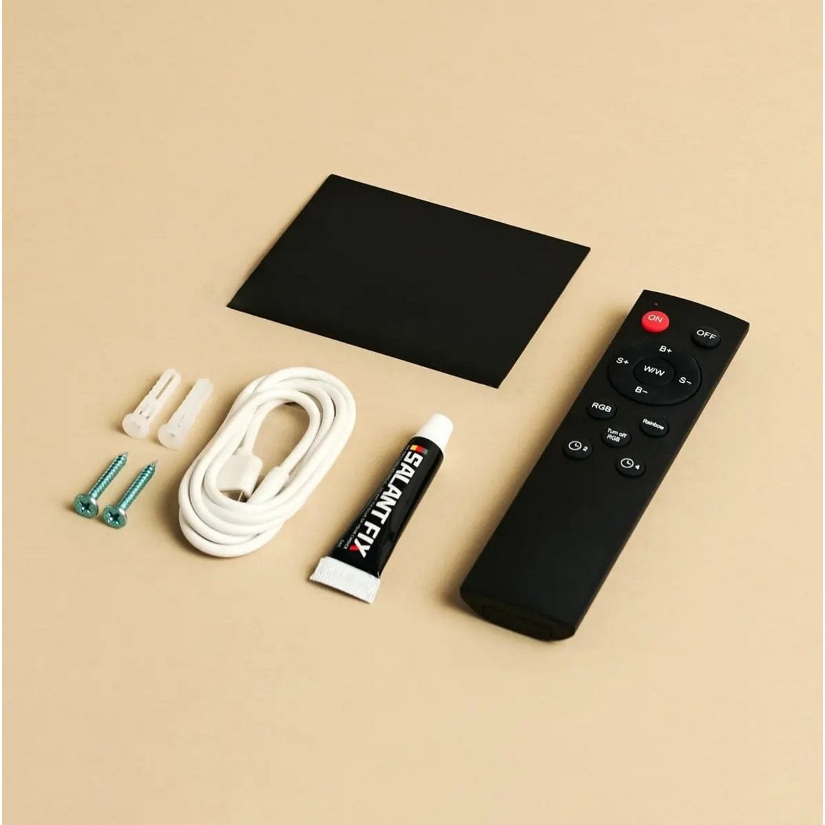 Tessa Mokka Bruin Oplaadbare Wandlamp | Bewegingssensor, 20 lichtmodi Afstandsbediening