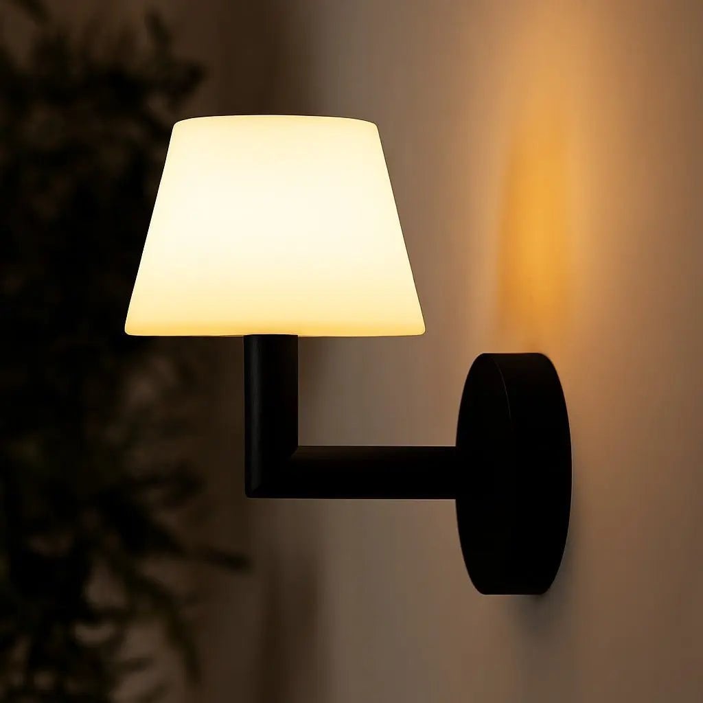 Ted Black houten oplaadbare wandlamp | Draadloze en dimbare verlichting