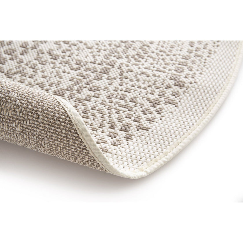 TRIBAL rond vloerkleed voor binnen en buiten in etnische stijl