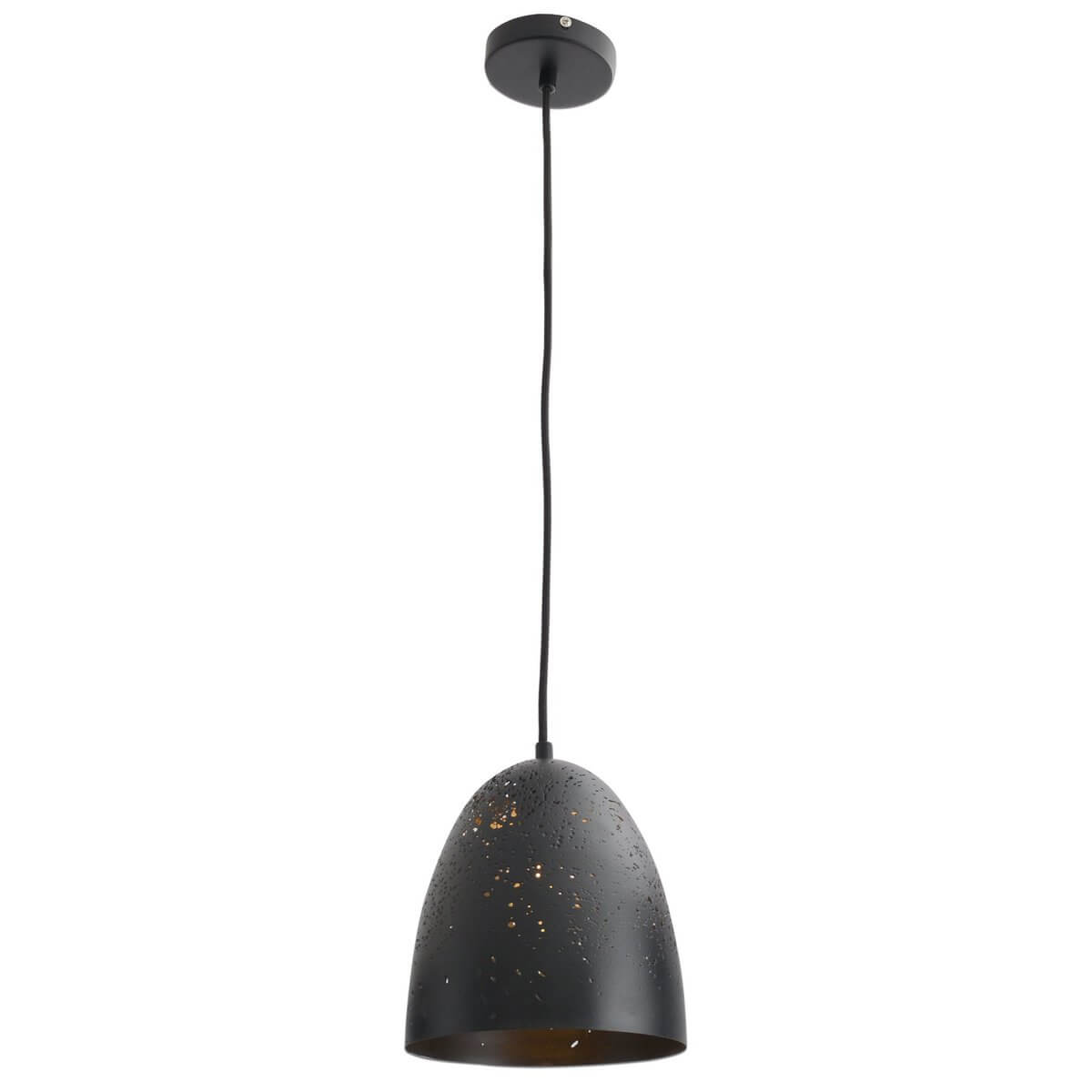 "Agra" hanglamp in antraciet met rustieke uitstraling en E27 fitting, hoogte 120 cm, diameter 20 cm