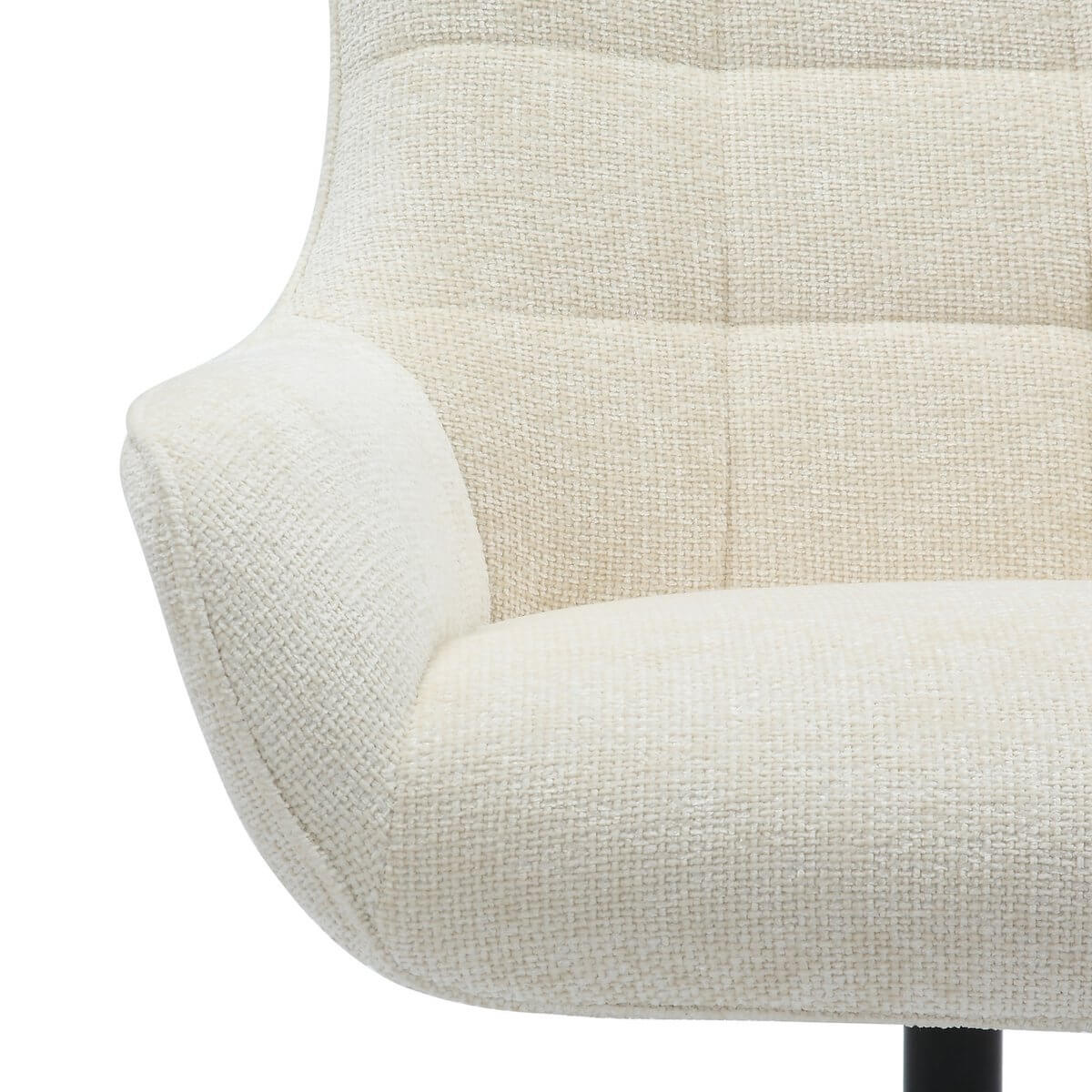 Armchair chenille fabric beige - SalesFever