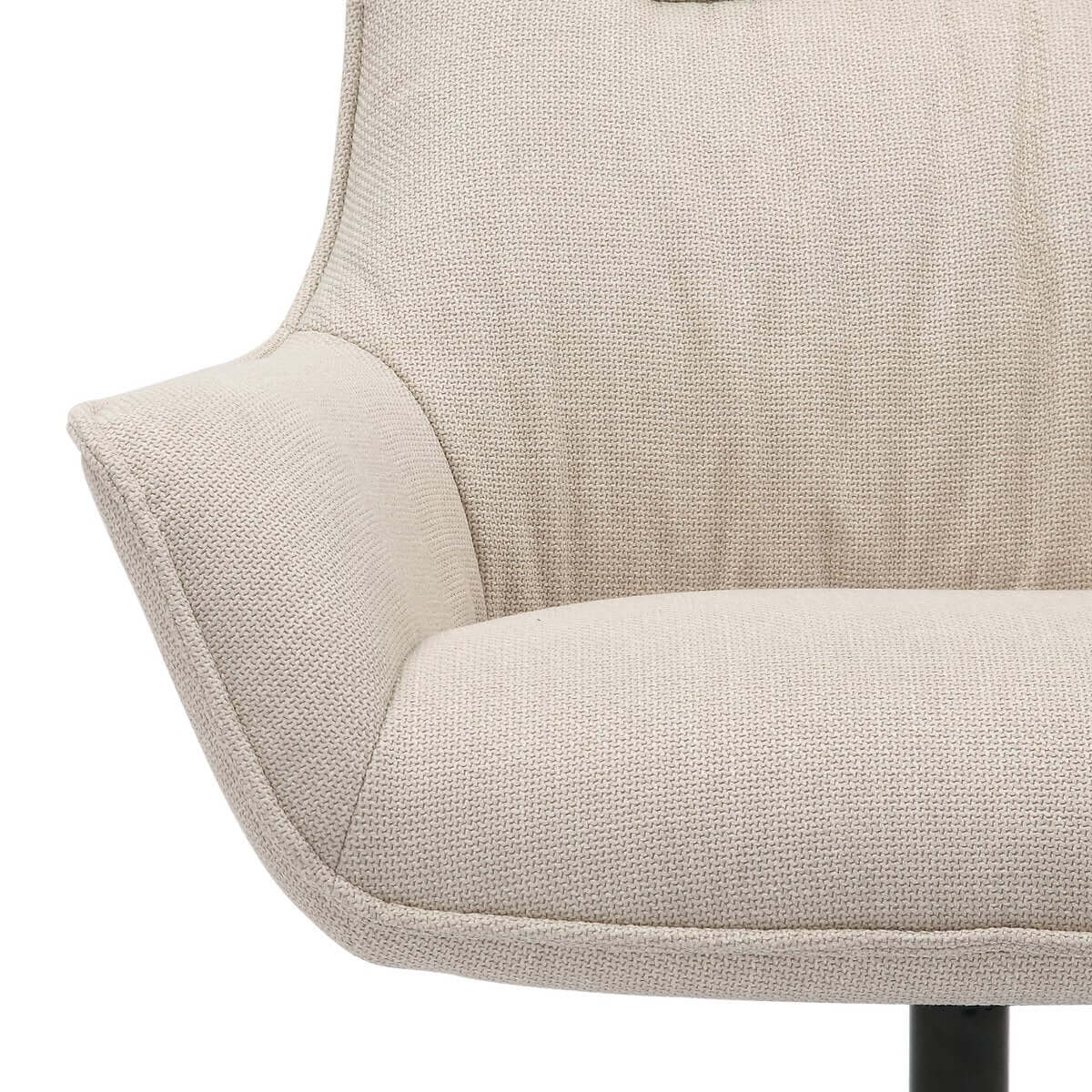Armchair structural fabric beige - SalesFever