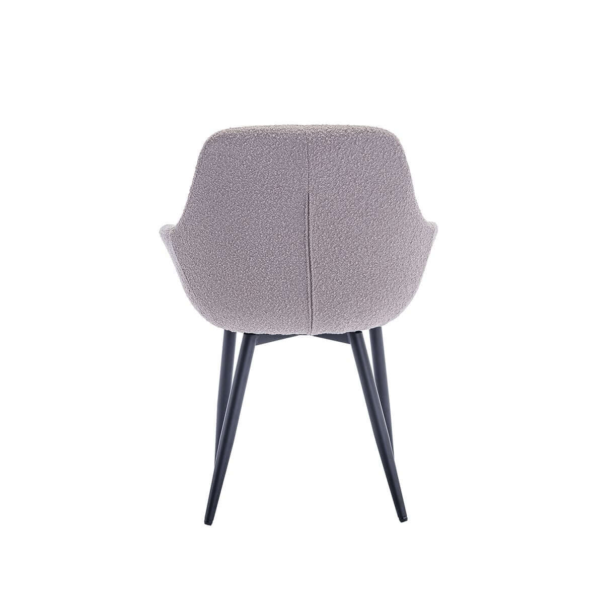 Armchair Bouclé fabric taupe set of 2 - SalesFever