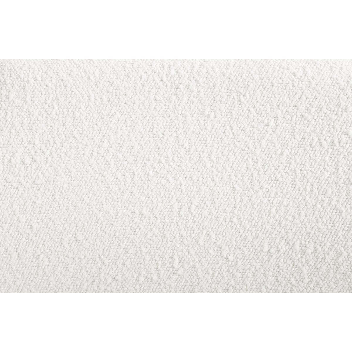 Armchair with back cut-out Bouclé fabric white - SalesFever