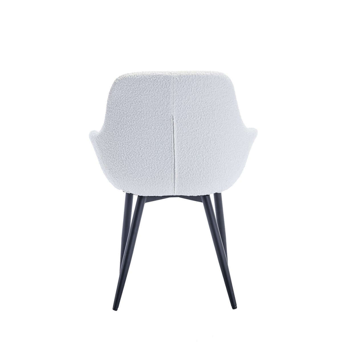 Armchair Bouclé fabric white set of 2 - SalesFever