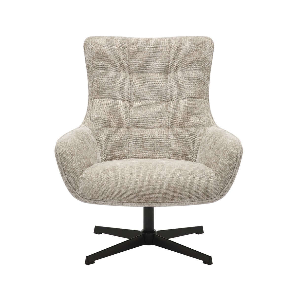 Armchair chenille fabric light gray - SalesFever