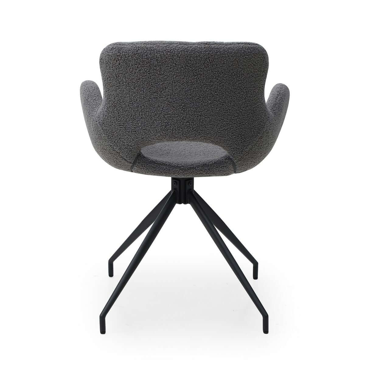 Armchair with cut-out back Dark grey - SalesFever