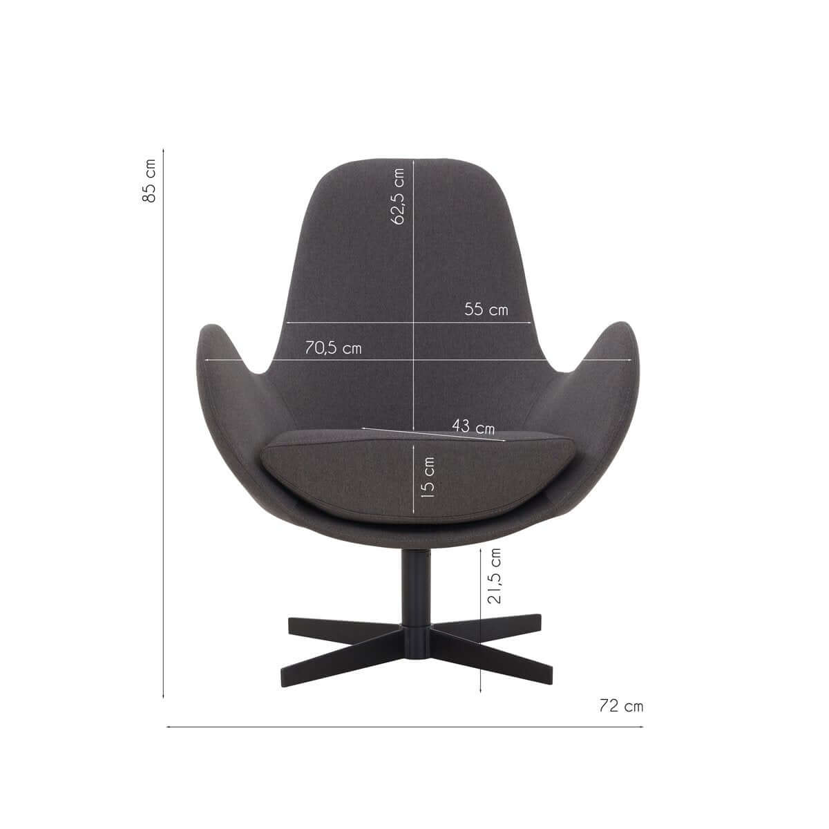 Armchair with swivel function - SalesFever