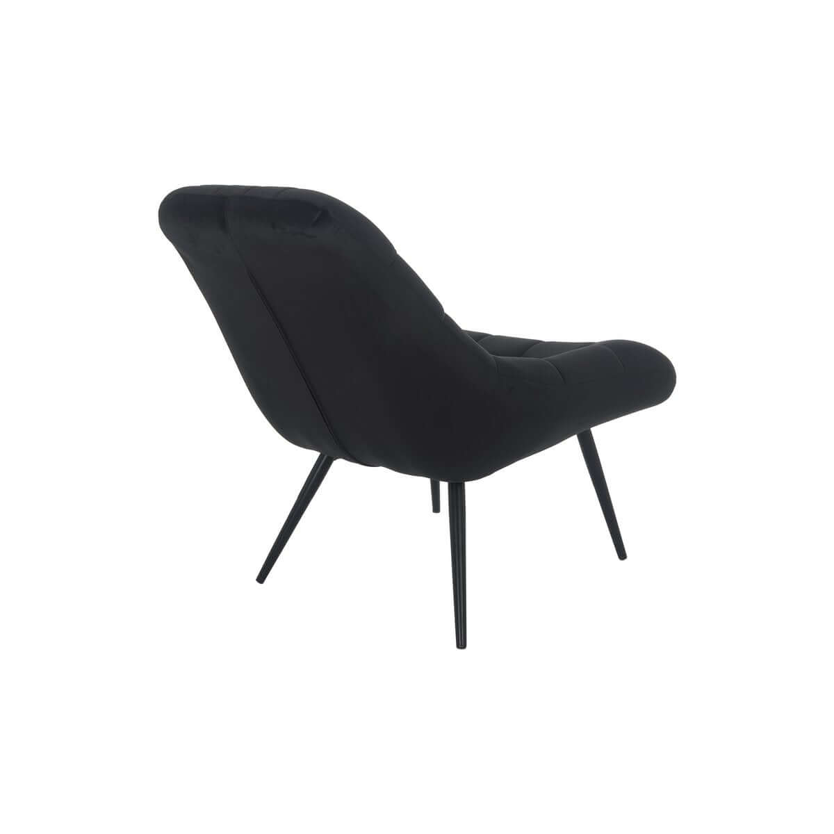 Armchair XXL velvet black metal black - SalesFever