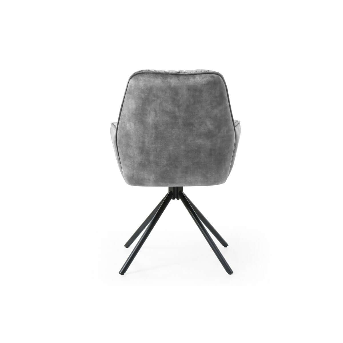 Armchair with 360° swivel function, gray - SalesFever