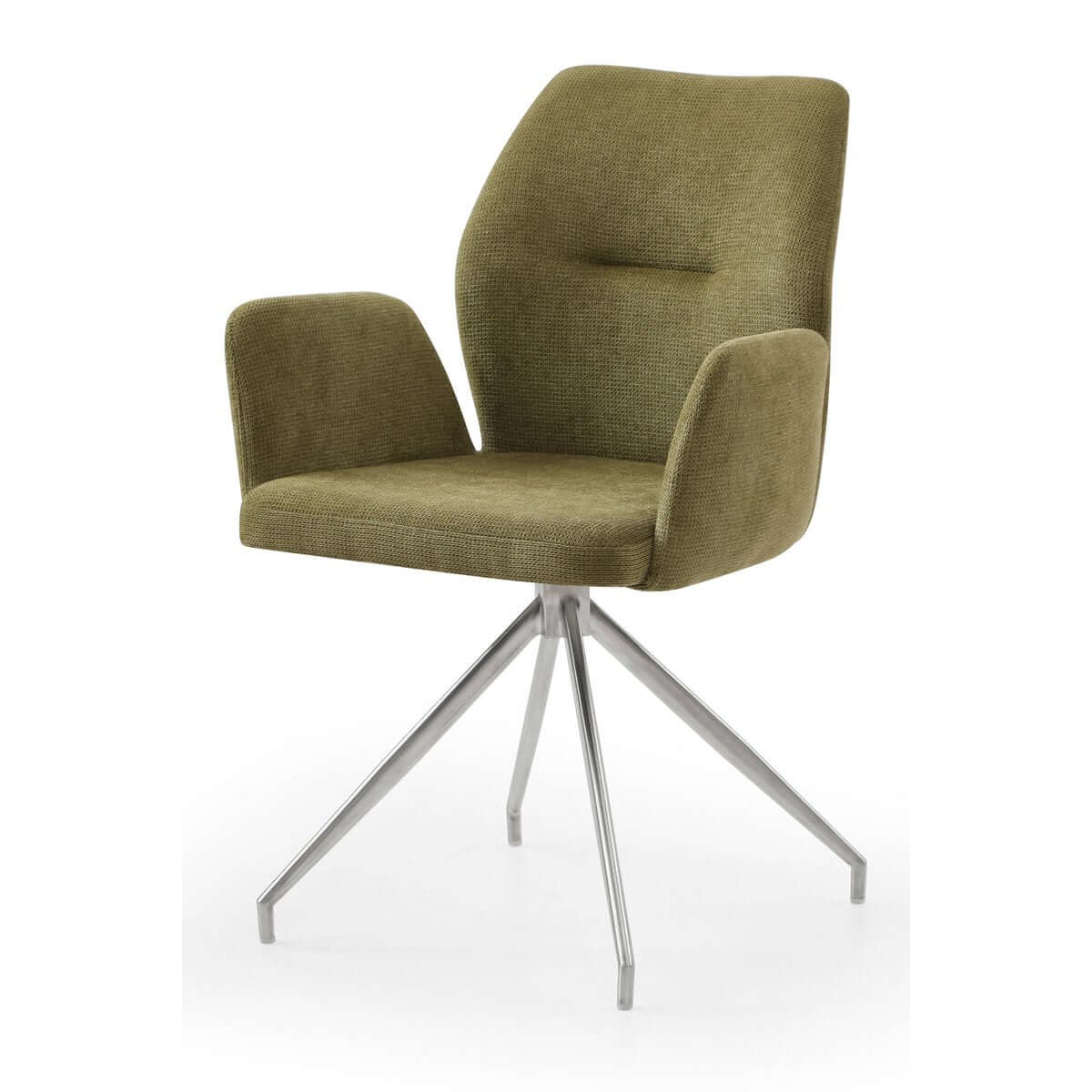 Armchair with 180° swivel function Green - SalesFever