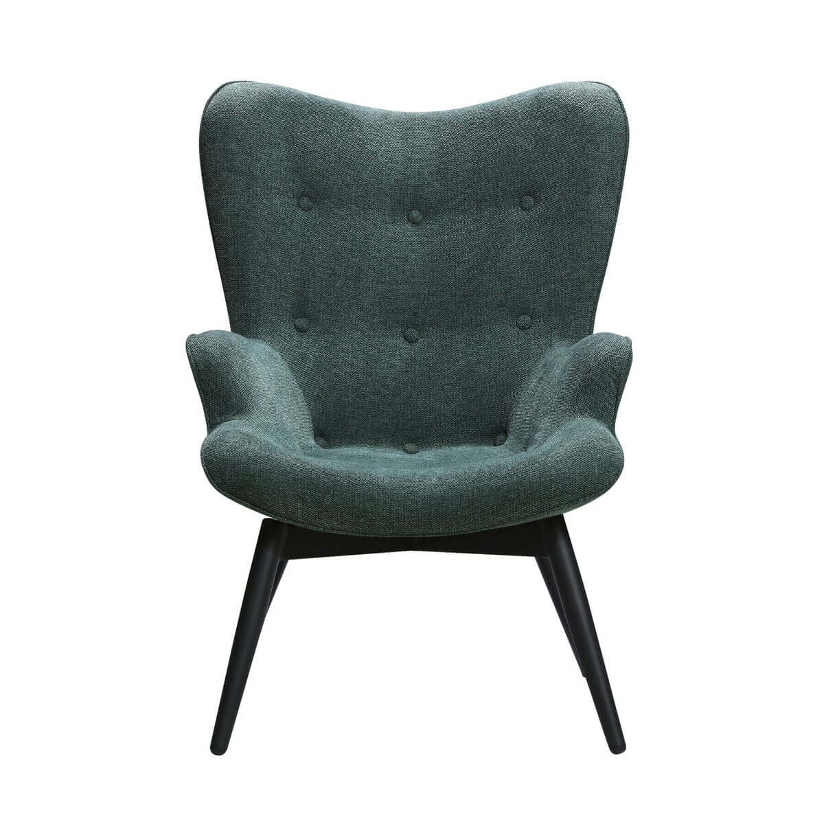 Armchair fir green textured fabric - SalesFever