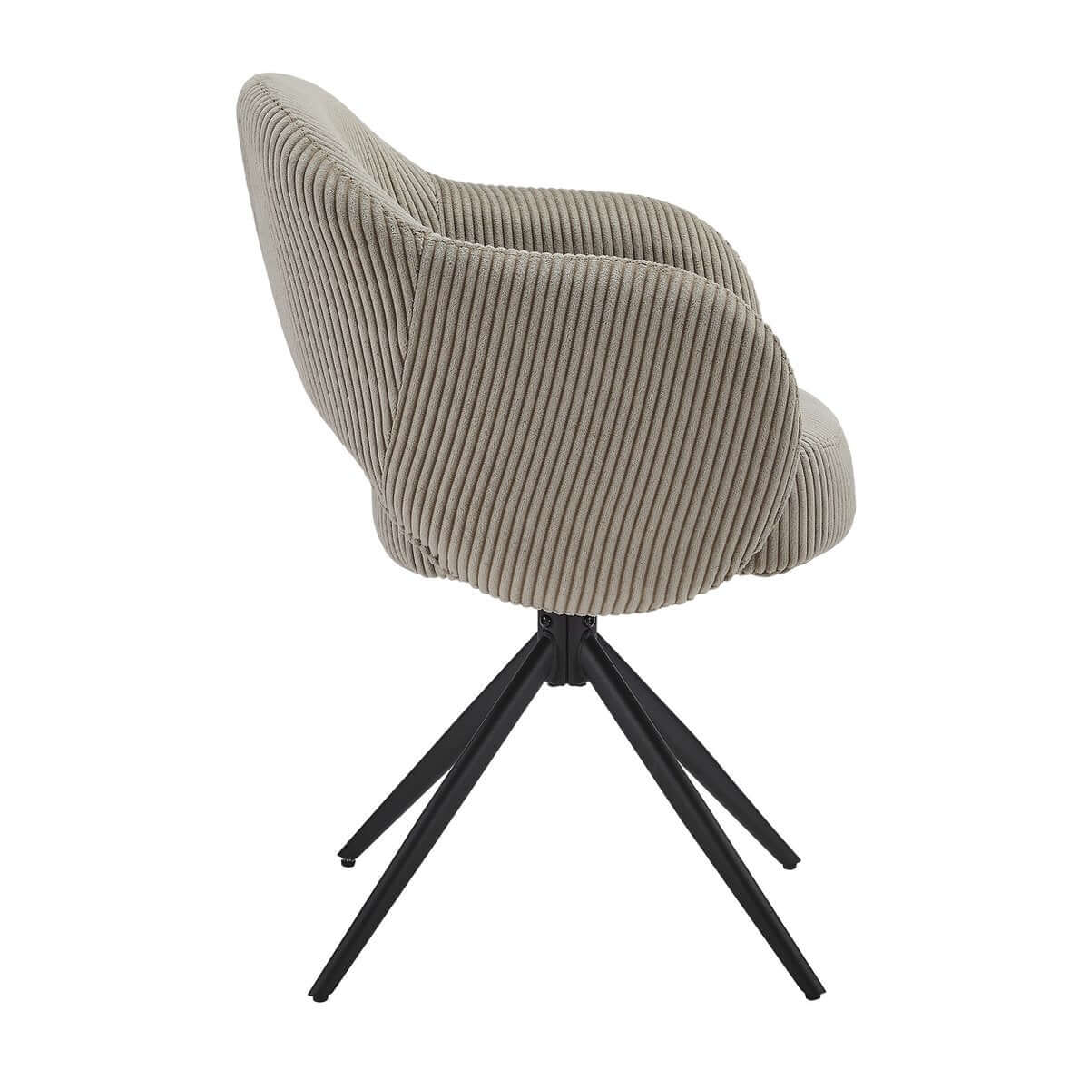 Arm chair Cord-optics light gray - SalesFever