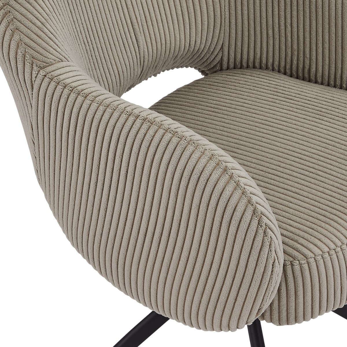 Arm chair Cord-optics light gray - SalesFever