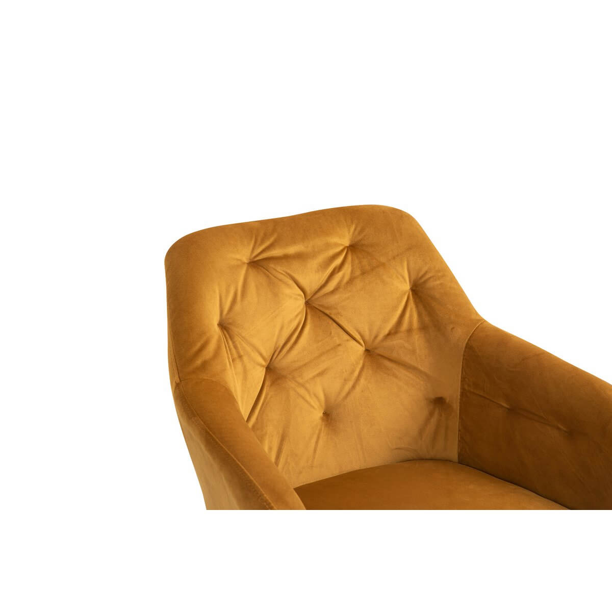 Armchair with 360° swivel function Mustard yellow - SalesFever