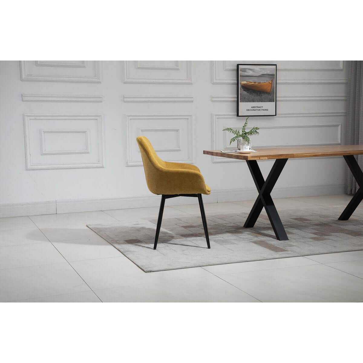 Set of 2 armchairs yellow - SalesFever