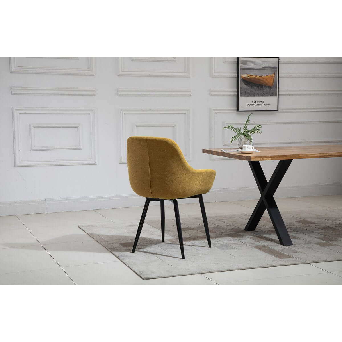 Set of 2 armchairs yellow - SalesFever