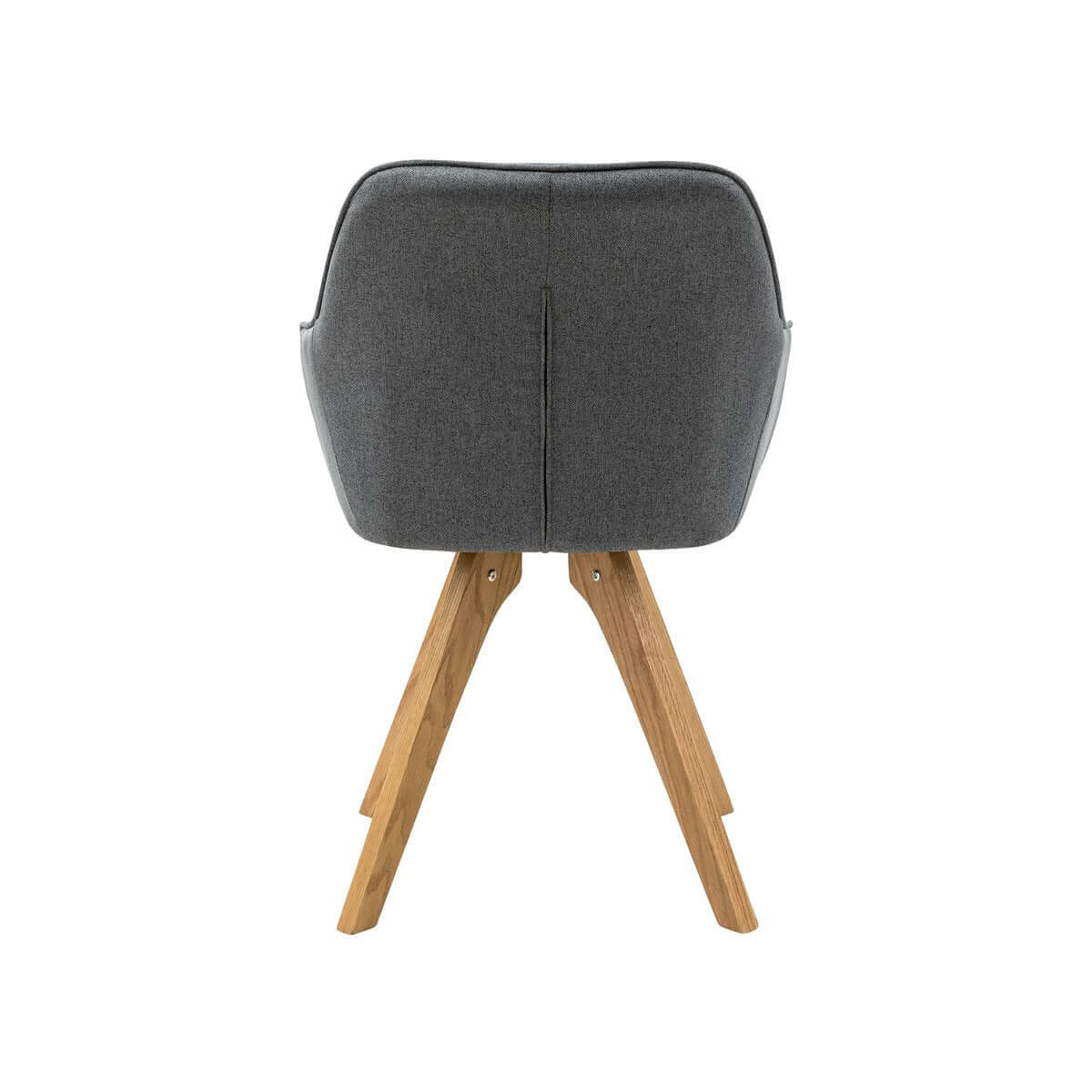 Armchair set of 2 gray textile - SalesFever