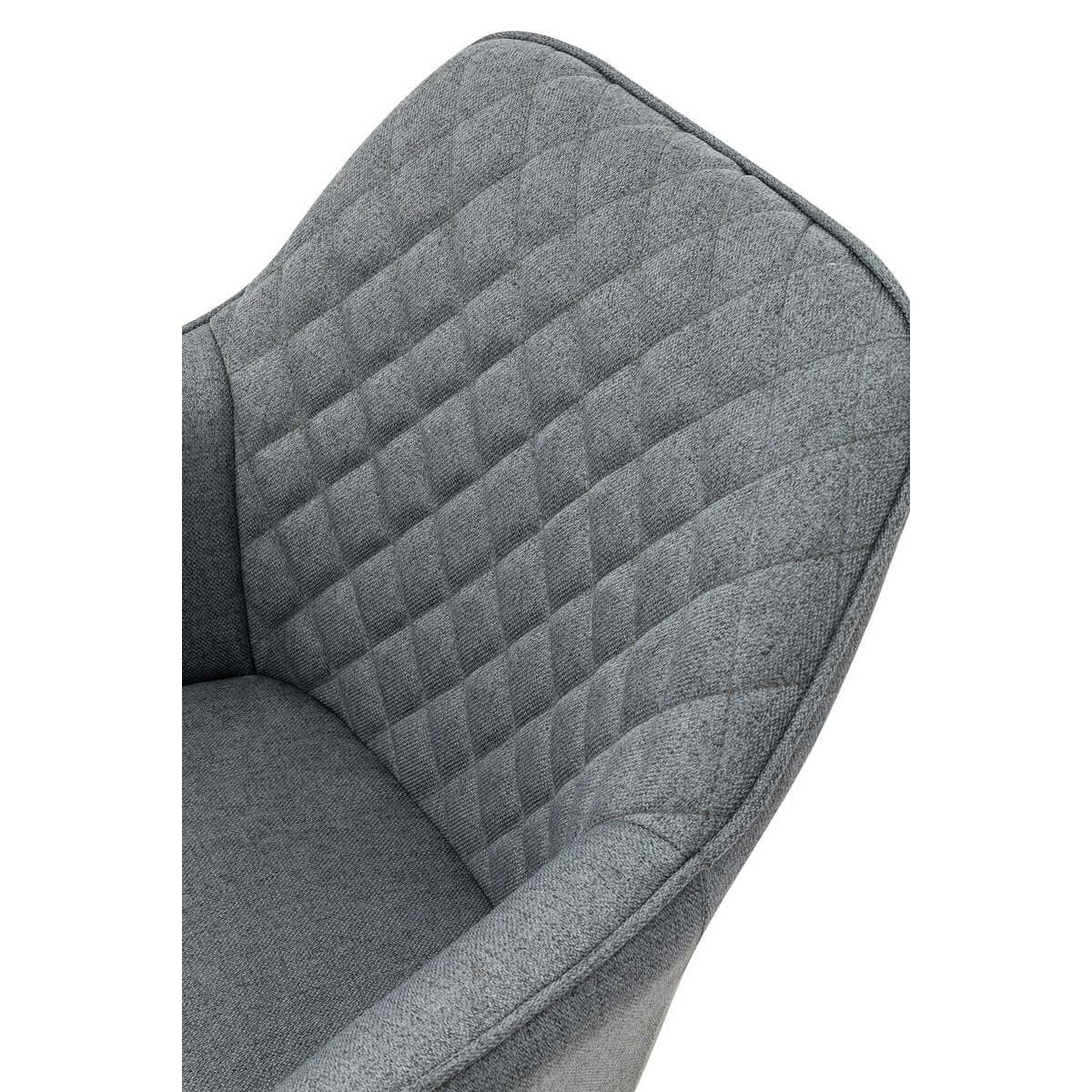 Armchair set of 2 gray textile - SalesFever