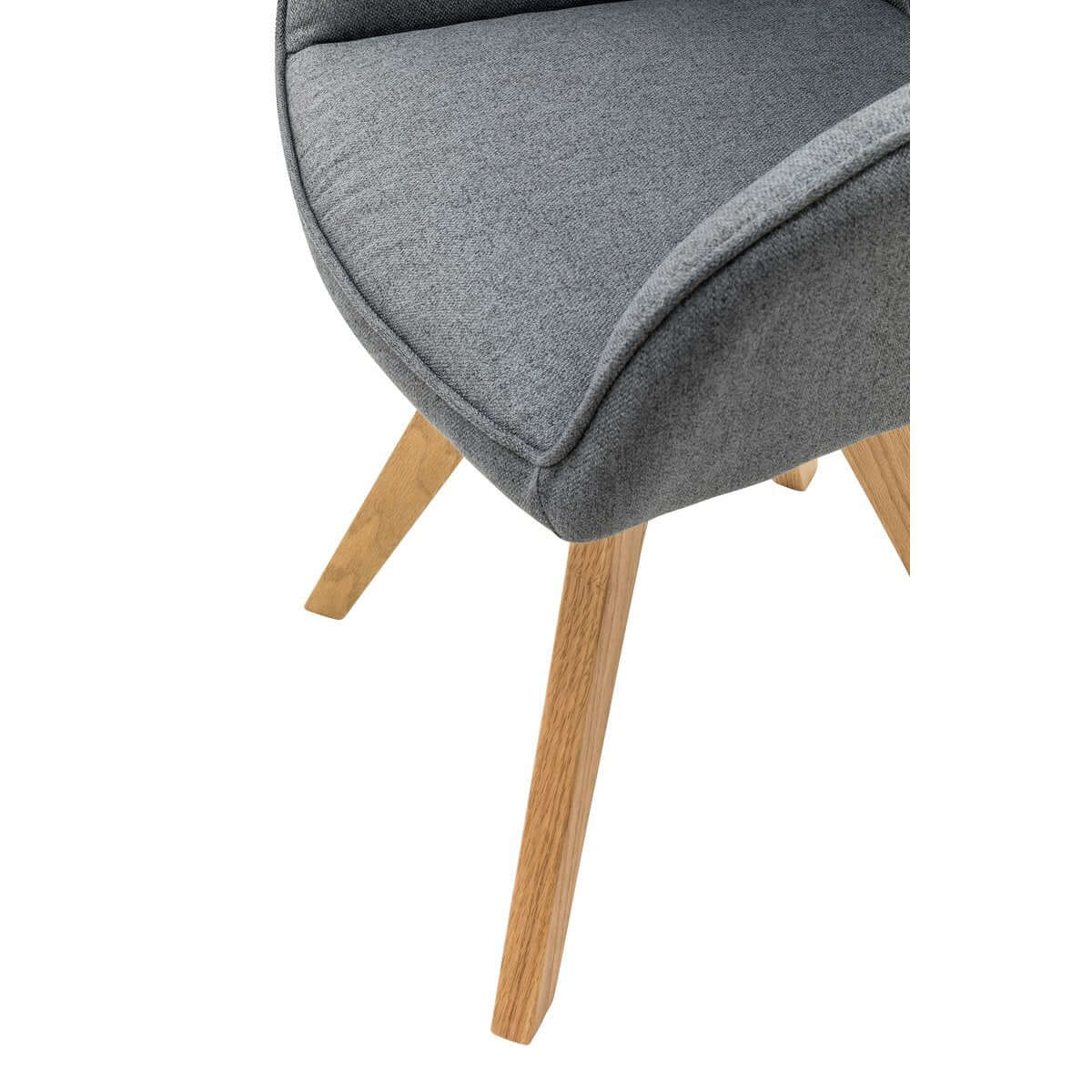 Armchair set of 2 gray textile - SalesFever