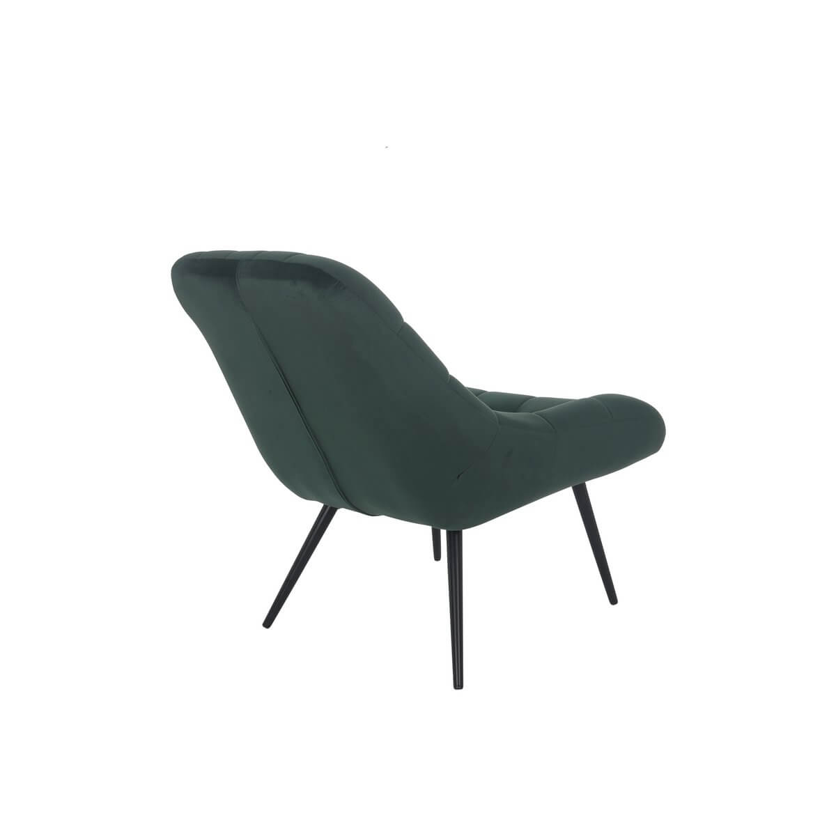 Armchair XXL velvet green metal black - SalesFever