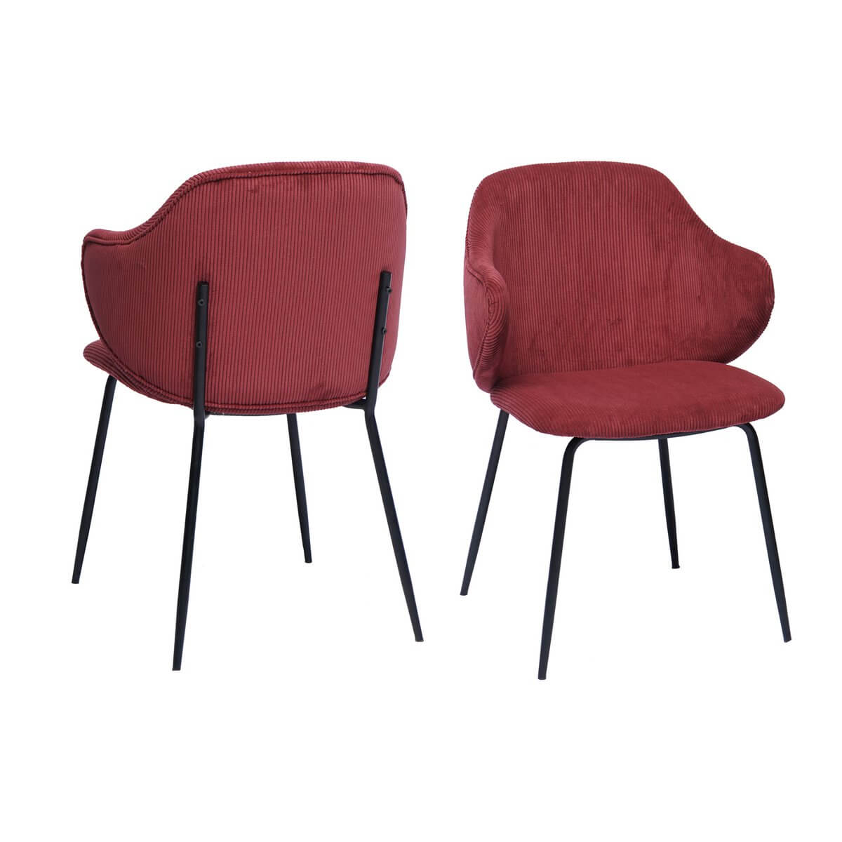 Set of 2 armchairs, berry - SalesFever