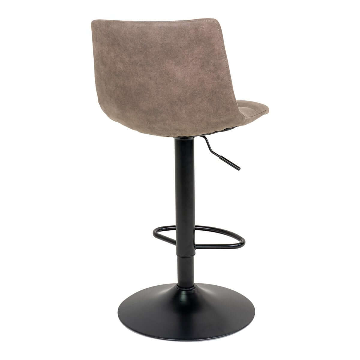 Middelfart Bar Chair - Microfiber, Steel, Light Brown - Set of 2 - House Nordic ApS