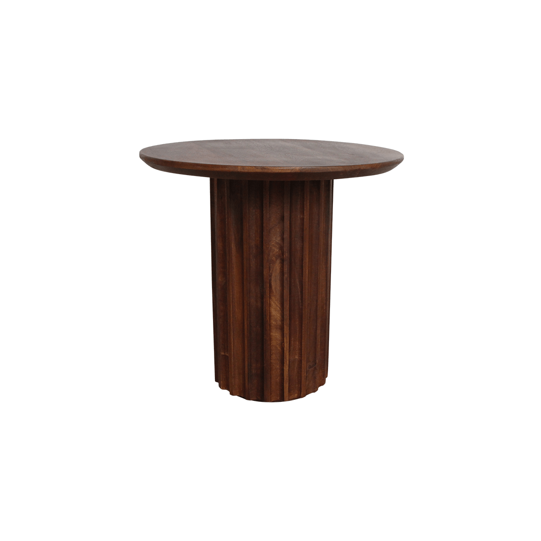 Bullnose bijzettafel bruin 50 cm - Raw Materials