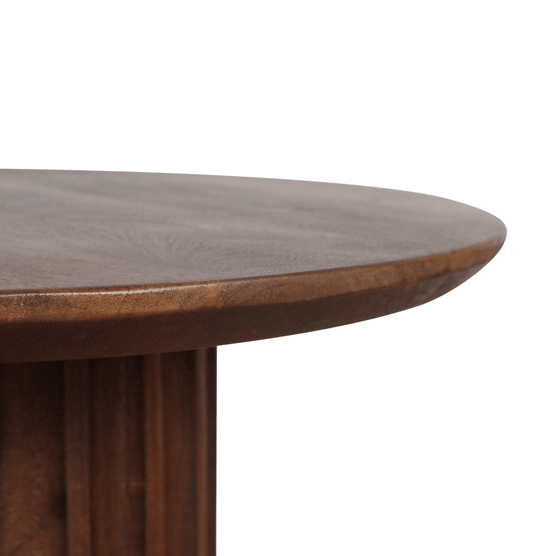 Bullnose bijzettafel bruin 50 cm - Raw Materials